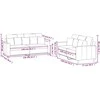Sofa Sofos komplektas su pagalvėlėmis, 2 dalių, pilkas, aksomas