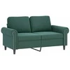 Sofa Sofos komplektas su pagalvėlėmis, 2 dalių, žalias, aksomas