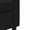 Sofa Sofos komplektas su pagalvėlėmis, 2 dalių, juodas, aksomas