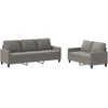 Sofa Sofos komplektas su pagalvėlėmis, 2 dalių, taupe, audinys