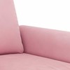 Sofa Sofos komplektas su pagalvėlėmis, 2 dalių, rožinis, aksomas