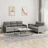 Sofa Sofos komplektas su pagalvėlėmis, 2 dalių, taupe, audinys