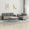 Sofa Sofos komplektas su pagalvėlėmis, 2 dalių, taupe, audinys