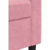 Sofa Sofos komplektas su pagalvėlėmis, 2 dalių, rožinis, aksomas