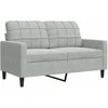 Sofa Sofos komplektas su pagalvėlėmis, 2 dalių, pilkas, aksomas