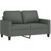 Sofa Sofos komplektas su pagalvėlėmis, 2 dalių, pilkas, audinys