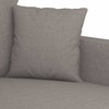 Sofa Sofos komplektas su pagalvėlėmis, 2 dalių, taupe, audinys