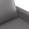 Sofa Sofos komplektas su pagalvėlėmis, 2 dalių, pilkas, dirbtinė oda