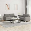 Sofa Sofos komplektas su pagalvėlėmis, 2 dalių, taupe, audinys