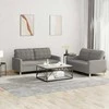 Sofa Sofos komplektas su pagalvėlėmis, 2 dalių, taupe, audinys