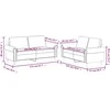 Sofa Sofos komplektas su pagalvėlėmis, 2 dalių, juodas, dirbtinė oda
