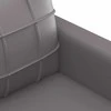 Sofa Sofos komplektas su pagalvėlėmis, 2 dalių, pilkas, dirbtinė oda