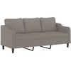 Sofa Sofos komplektas su pagalvėlėmis, 2 dalių, taupe, audinys