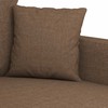 Sofa Sofos komplektas su pagalvėlėmis, 2 dalių, rudas, audinys