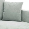 Sofa Sofos komplektas su pagalvėlėmis, 2 dalių, pilkas, aksomas