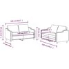 Sofa Sofos komplektas su pagalvėlėmis, 2 dalių, vyno, audinys