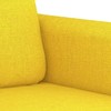 Sofa Sofos komplektas su pagalvėlėmis, 2 dalių, geltonas, audinys