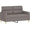 Sofa Sofos komplektas su pagalvėlėmis, 2 dalių, taupe, audinys