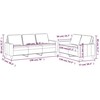 Sofa Sofos komplektas su pagalvėlėmis, 2 dalių, vyno, aksomas