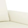 Sofa Sofos komplektas su pagalvėlėmis, 2 dalių, kreminis, aksomas