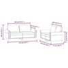 Sofa Sofos komplektas su pagalvėlėmis, 2 dalių, vyno, aksomas