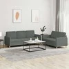 Sofa Sofos komplektas su pagalvėlėmis, 2 dalių, pilkas, audinys