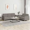 Sofa Sofos komplektas su pagalvėlėmis, 2 dalių, taupe, audinys