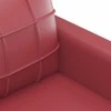 Sofa Sofos komplektas su pagalvėlėmis, 2 dalių, vyno, dirbtinė oda