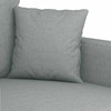 Sofa Sofos komplektas su pagalvėlėmis, 2 dalių, pilkas, audinys