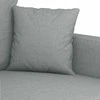 Sofa Sofos komplektas su pagalvėlėmis, 2 dalių, pilkas, audinys