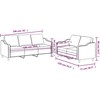 Sofa Sofos komplektas su pagalvėlėmis, 2 dalių, rudas, audinys