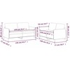 Sofa Sofos komplektas su pagalvėlėmis, 2 dalių, taupe, audinys