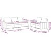 Sofa Sofos komplektas su pagalvėlėmis, 2 dalių, vyno, dirbtinė oda