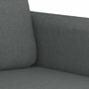 Sofa Sofos komplektas su pagalvėlėmis, 2 dalių, pilkas, audinys