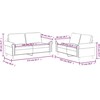 Sofa Sofos komplektas su pagalvėlėmis, 2 dalių, vyno, dirbtinė oda