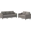 Sofa Sofos komplektas su pagalvėlėmis, 2 dalių, taupe, audinys