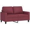 Sofa Sofos komplektas su pagalvėlėmis, 2 dalių, vyno, audinys