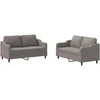 Sofa Sofos komplektas su pagalvėlėmis, 2 dalių, taupe, audinys