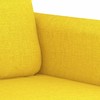 Sofa Sofos komplektas su pagalvėlėmis, 2 dalių, geltonas, audinys
