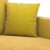 Sofa Sofos komplektas su pagalvėlėmis, 2 dalių, geltonas, aksomas