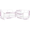 Sofa Sofos komplektas su pagalvėlėmis, 2 dalių, pilkas, audinys