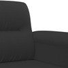 Sofa Sofos komplektas su pagalvėlėmis, 2 dalių, juodas, audinys