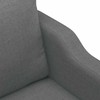 Sofa Sofos komplektas su pagalvėlėmis, 3 dalių, pilkas, audinys