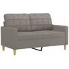 Sofa Sofos komplektas su pagalvėlėmis, 3 dalių, taupe, audinys