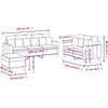 Sofa Sofos komplektas su pagalvėlėmis, 3 dalių, vyno, audinys