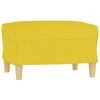 Sofa Sofos komplektas su pagalvėlėmis, 3 dalių, geltonas, audinys