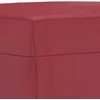 Sofa Sofos komplektas su pagalvėlėmis, 3 dalių, vyno, dirbtinė oda