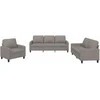 Sofa Sofos komplektas su pagalvėlėmis, 3 dalių, taupe, audinys