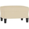 Sofa Sofos komplektas su pagalvėlėmis, 3 dalių, kreminis, audinys