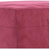Sofa Sofos komplektas su pagalvėlėmis, 3 dalių, vyno, aksomas